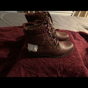 Bordeaux Dawn Combat boot